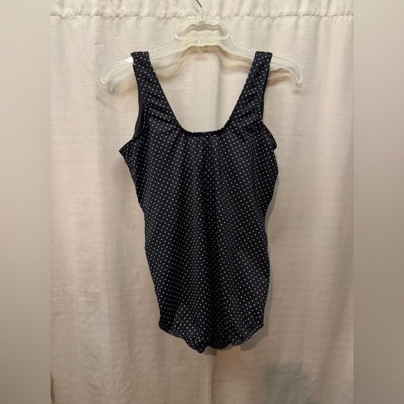 Miraclesuit Black White Polka Dot Padded One Piece Swimsuit Sz 16W - Picture 3 of 9